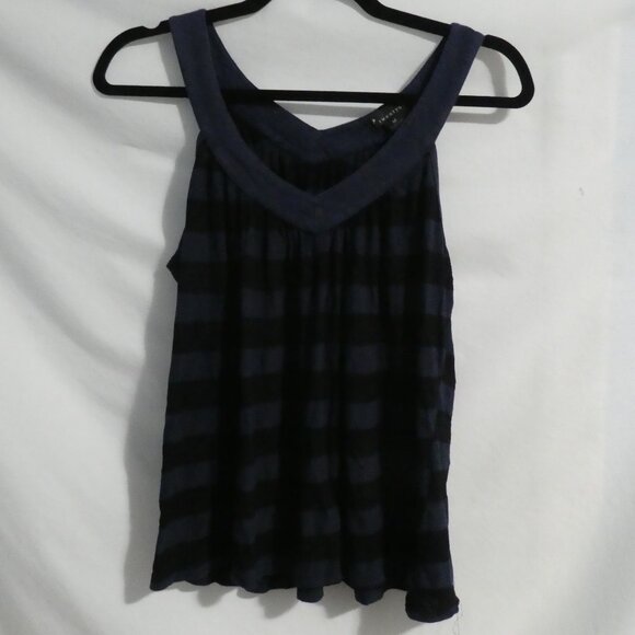 FOREVER 21 | medium | Navy and Black Striped Tank Top - Picture 1 of 14